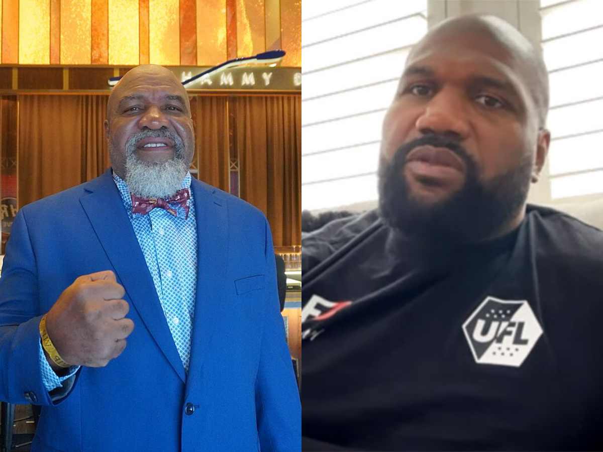 “I ain’t even know you was handicapped…” Shannon Briggs and Rampage Jackson HILARIOUSLY troll each other ahead of anticipated bout