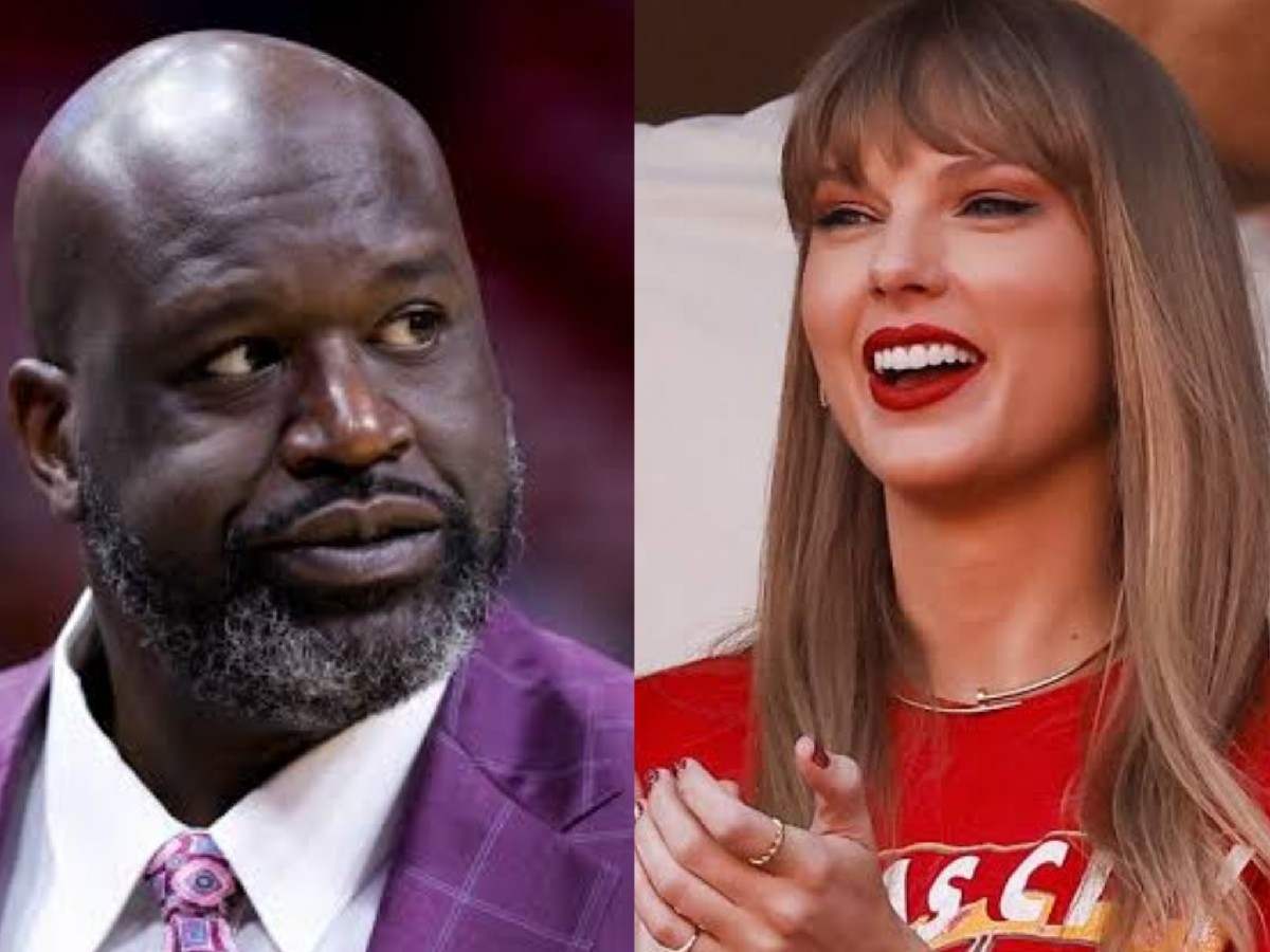 “Hey Taylor, I love you!” Shaquille O’Neal HILARIOUSLY shoots shot at Taylor Swift hoping to sit next to billionaire pop star at SuperBowl