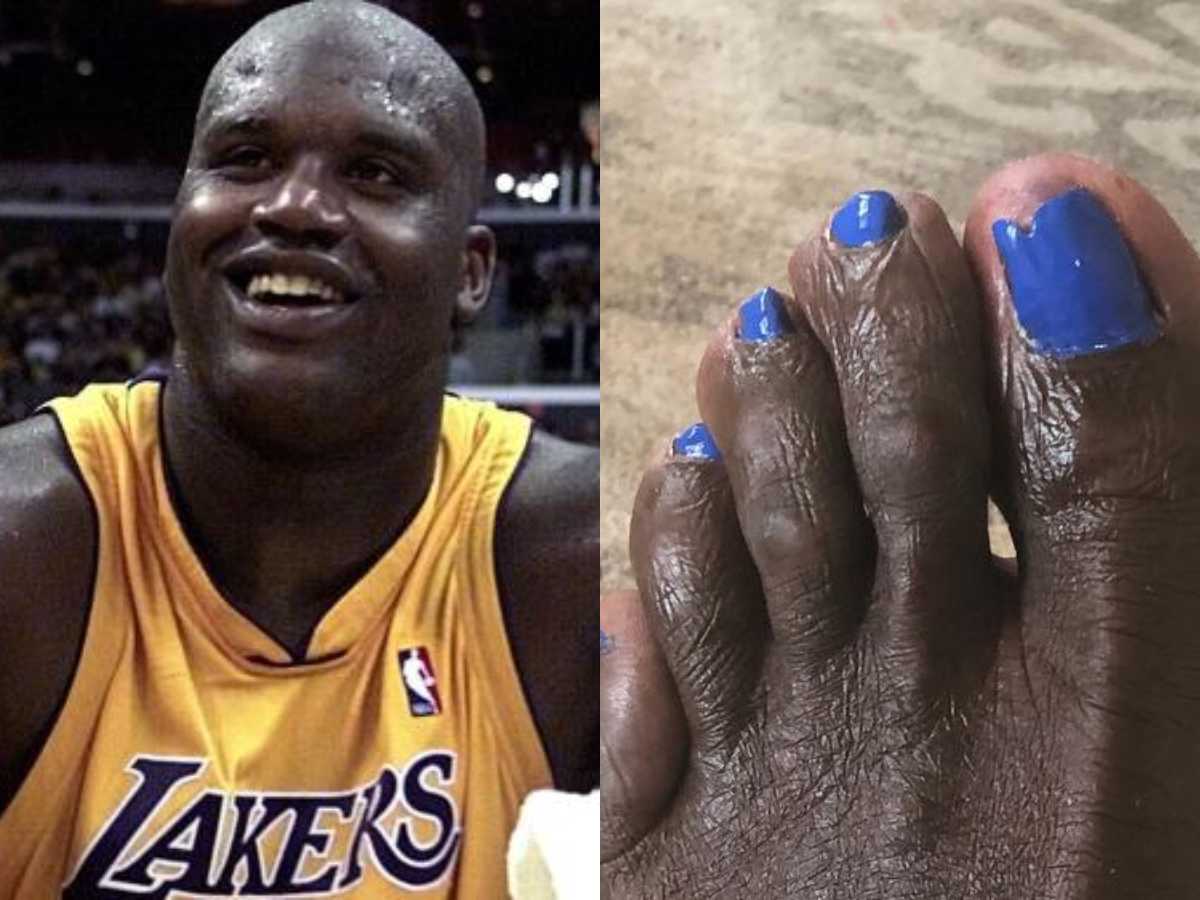 “I do sparkles and designs….” Shaquille O’Neal hilariously reveals REAL reason for painting his toe nails