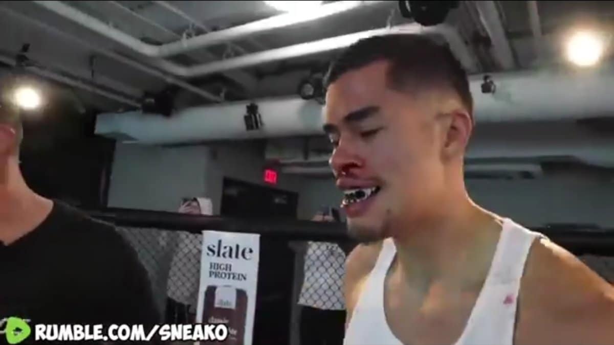 Watch: Sean Strickland mercilessly obliterates Sneako in their sparring session