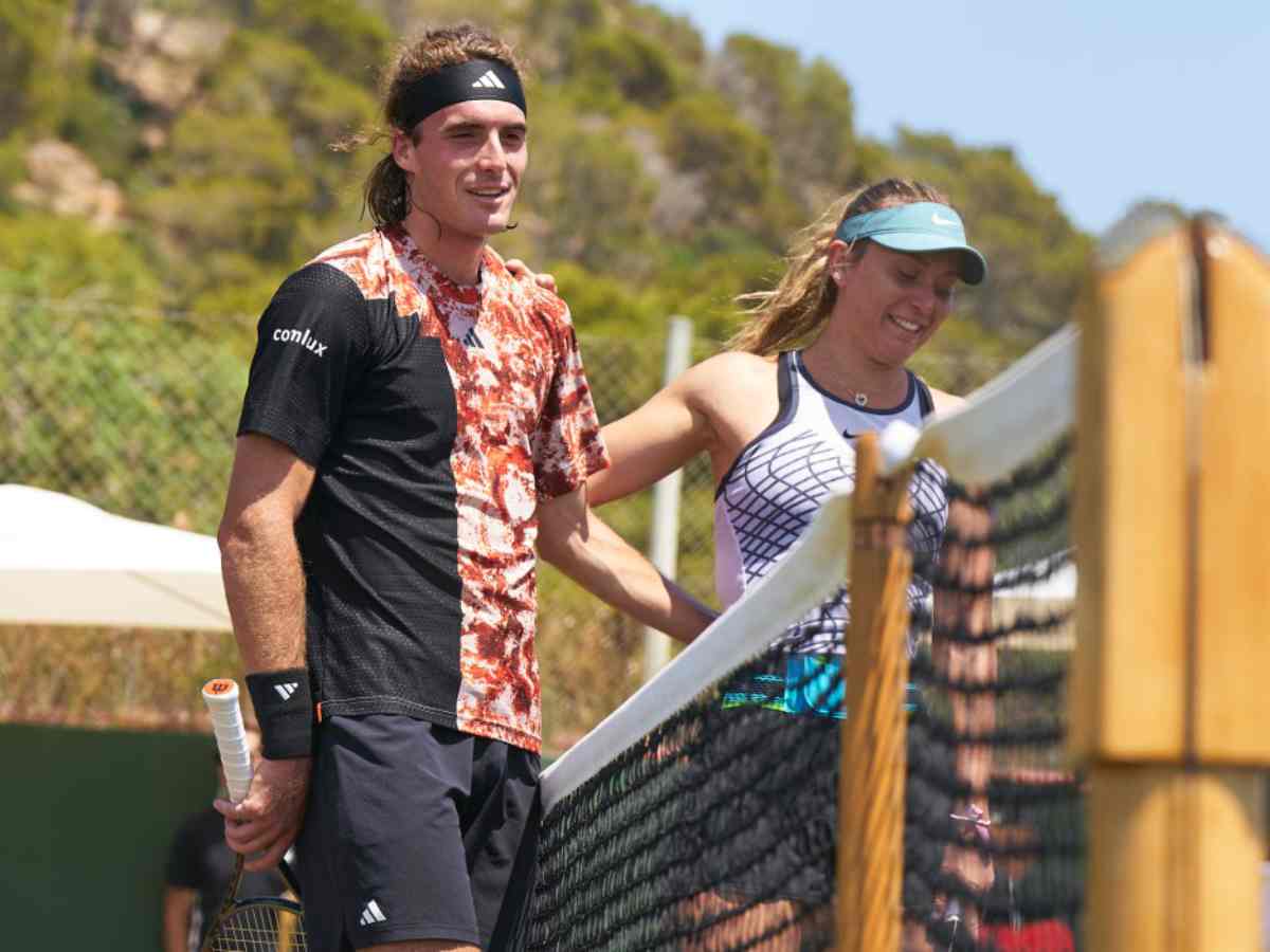 WATCH Paula Badosa and Stefanos Tsitsipas hit the court together