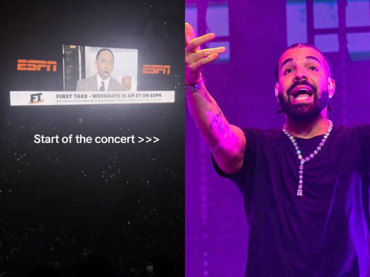 WATCH: $250 million worth Drake, along with Jermaine Cole used Stephen A. Smith to open their concert in Tampa