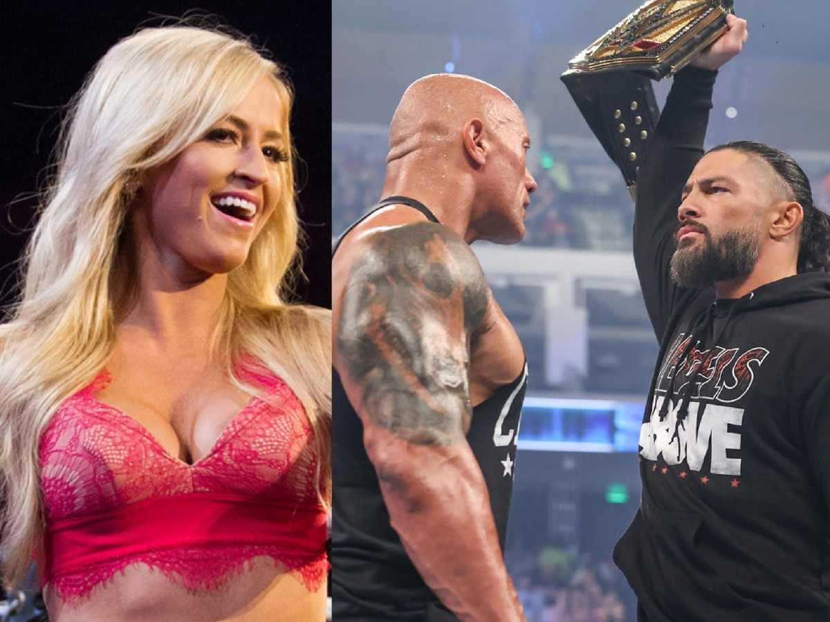 Summer Rae, The Rock and Roman Reigns