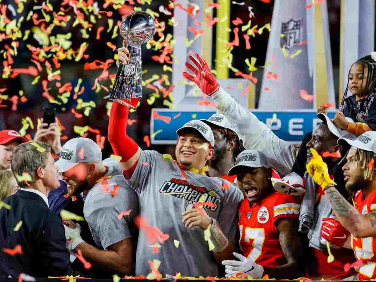 Patrick Mahomes and the Chiefs celebrate Super Bowl LIV victory