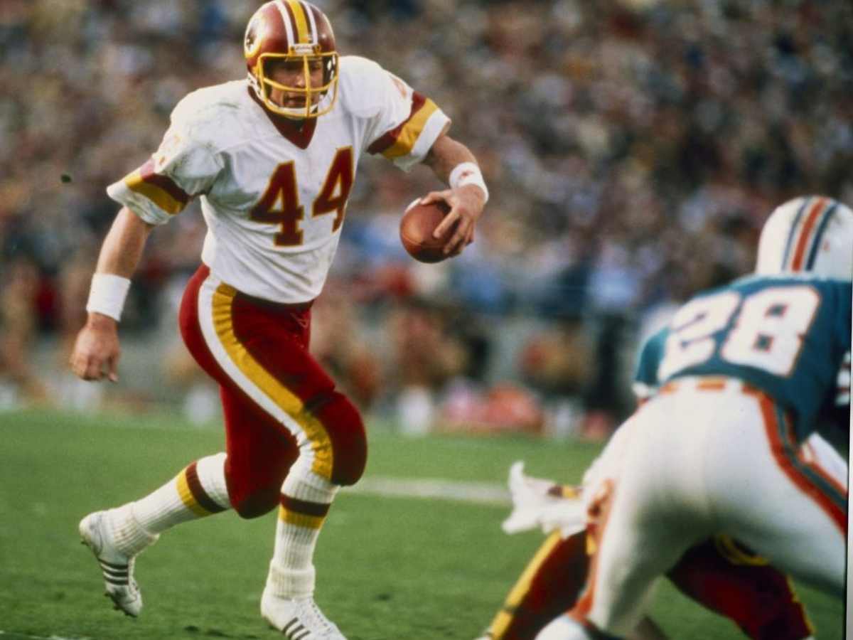 John Riggins (44) in action at Super Bowl XVII