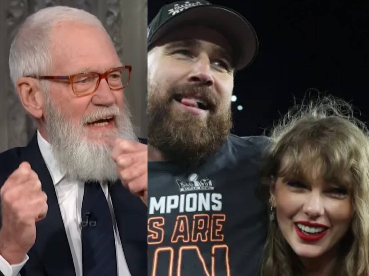 Legendary late-night show host David Letterman comes to Taylor Swift and Travis Kelce’s defense as he urges haters to ‘shut up’