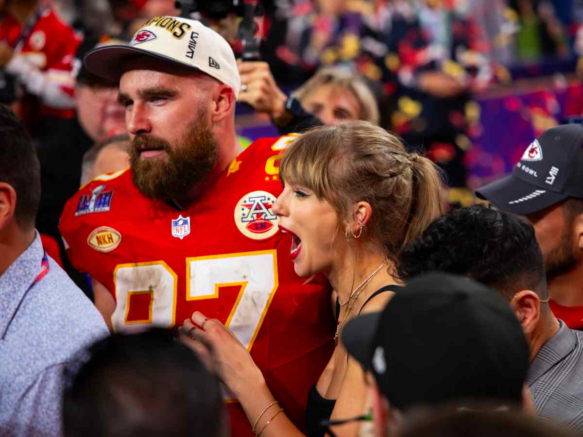 Travis Kelce And Taylor Swift Face Heat From Fans As Pleas For The   Taylor Swift And Travis Kelce At Super Bowl 