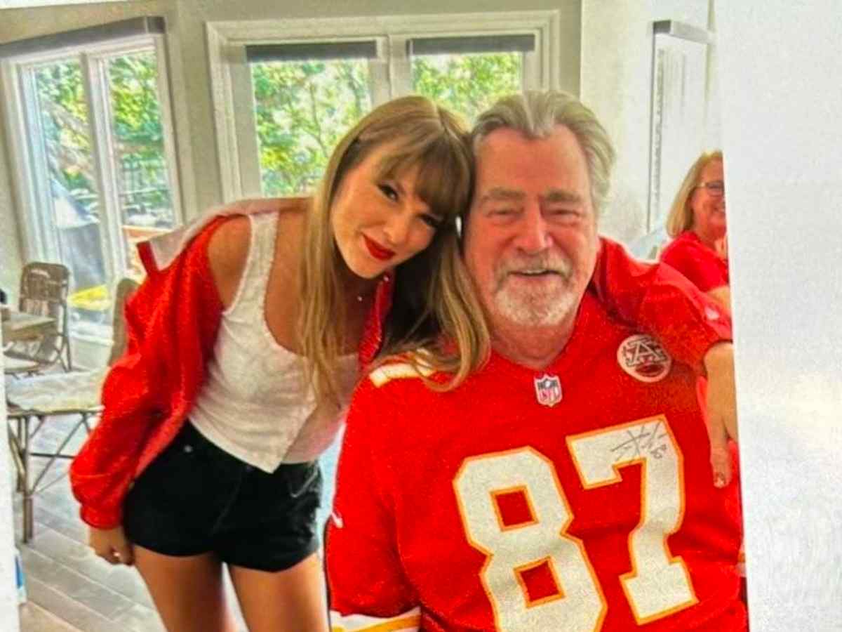 Taylor Swift with Travis Kelce's father, Ed Kelce