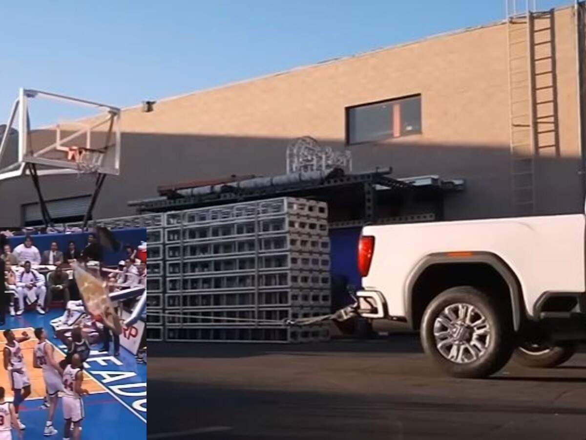 21-year-old Shaquille O’Neal’s backboard breaking dunk requires 4000 pounds of force to recreate