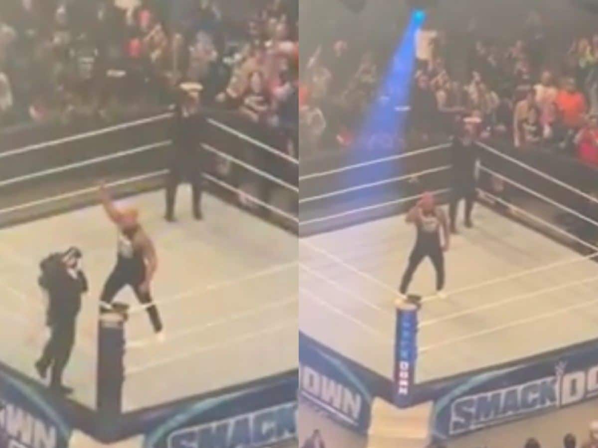 WATCH: What Dwayne The Rock Johnson did after SmackDown went off-air with him coming face-to-face with Roman Reigns 