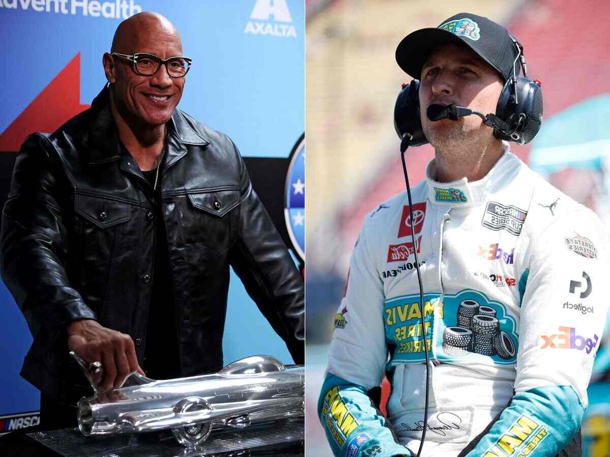 WATCH: $800 million worth WWE legend The Rock gives Denny Hamlin advice on how to be the perfect NASCAR heel ahead of the Daytona 500