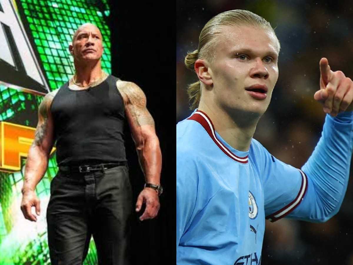 The Rock and Erling Haaland 