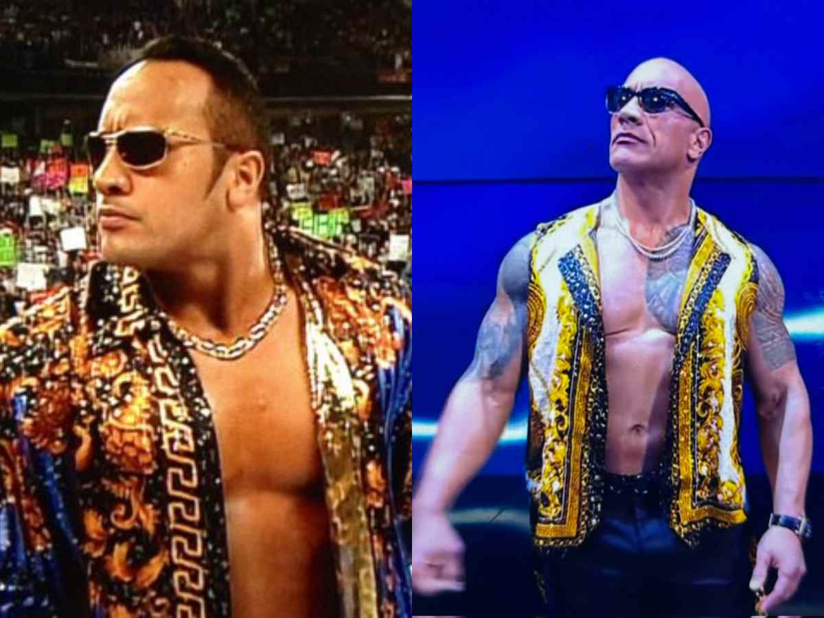 “Versace vest that’s worth more than your life”- WWE Universe goes wild as The Rock goes back to his roots to recreate his 1990s heel look on SmackDown 