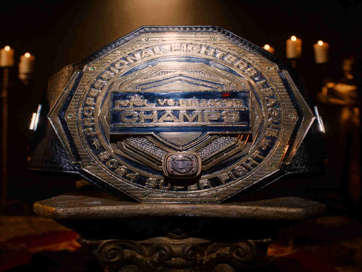 The belt for the winners of the main and co-main event of PFL vs Bellator