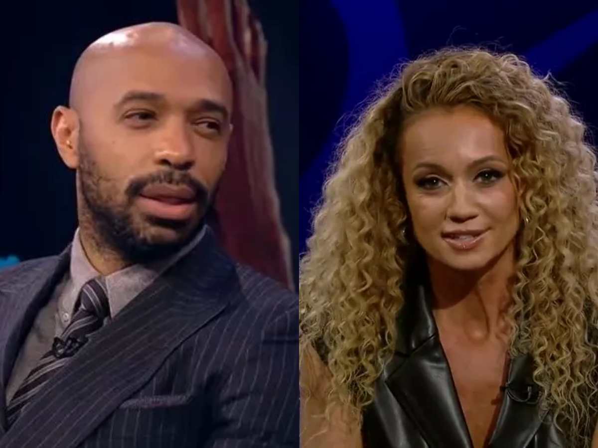 Theirry Henry and Kate Abdo