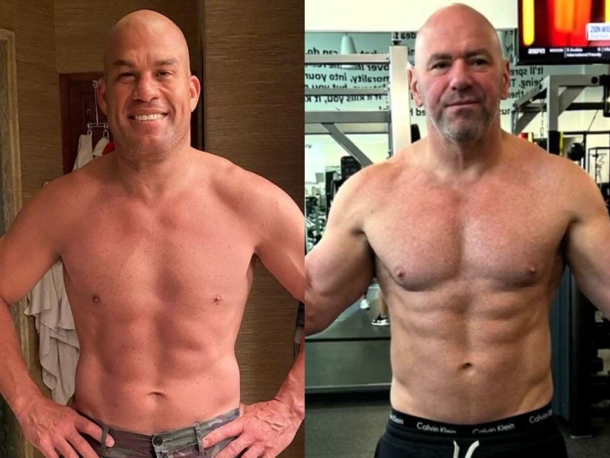 Tito Ortiz(L) - Dana White(R)