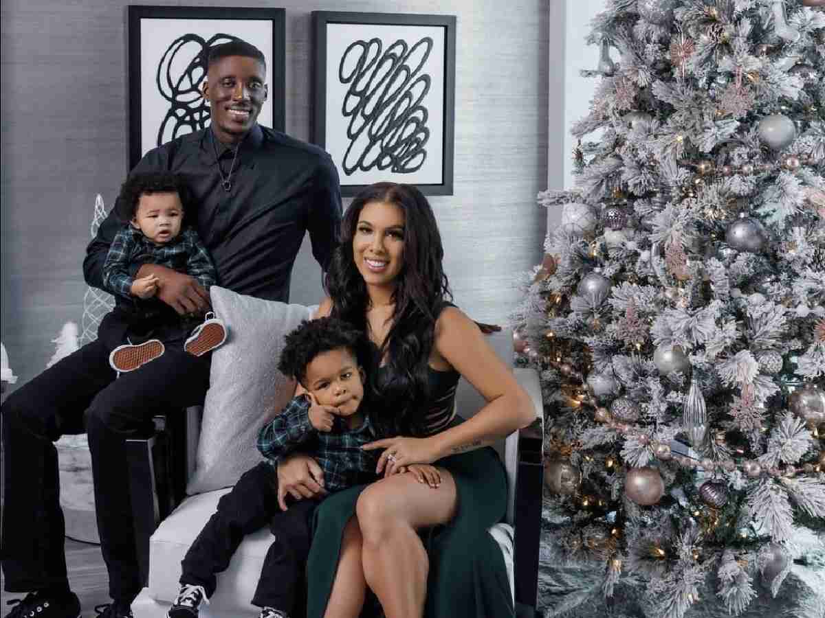 Tony Snell, wife Ashley with their two kids who have been diagnosed with autism