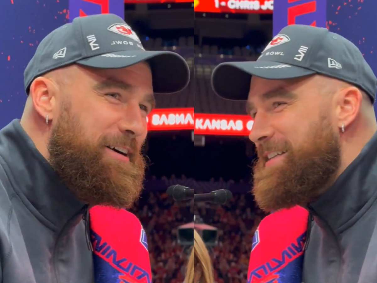 WATCH: Travis Kelce, with a big smile on his face, breaks silence on girlfriend Taylor Swift’s new album titled ‘The Tortured Poets Department’