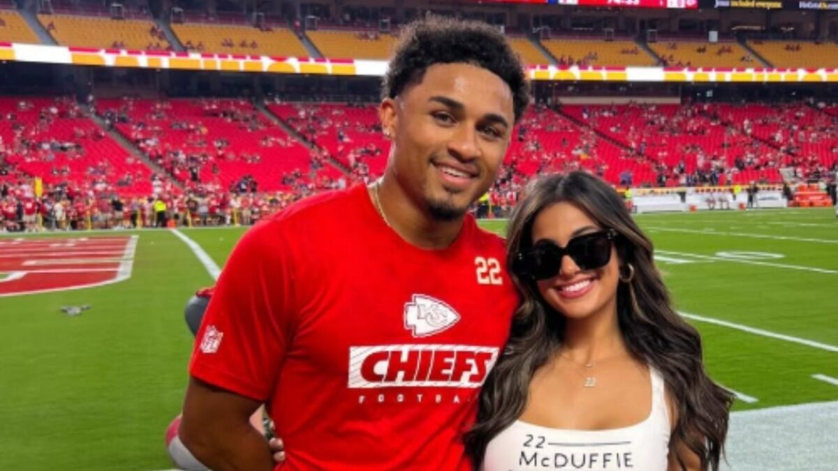 Who is Trent McDuffie’s girlfriend Gabby Esposito? 4 Trent McDuffie with girlfriend Gabby Esposito (Image via Imago)