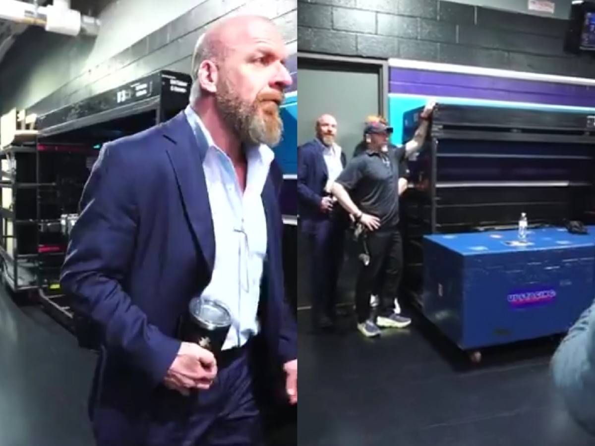 WATCH: Logan Paul gets caught by Triple H after trying to hide from his boss as he arrives at SmackDown 