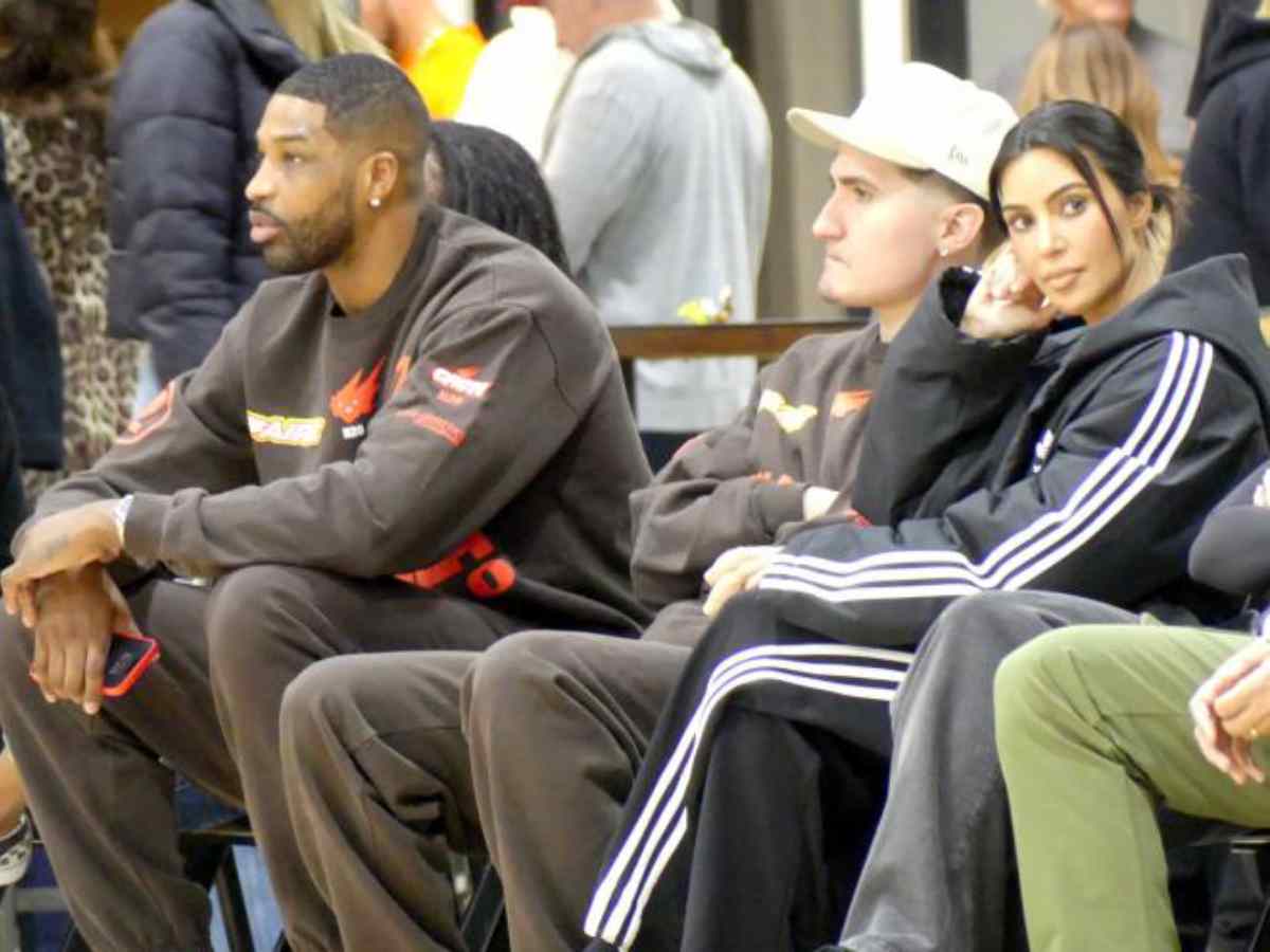 Kim Kardashian spotted with sister’s ex Tristan Thompson at basketball game amidst NBA player’s ban for violating drug policy