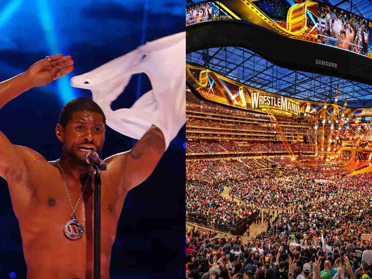 Top WWE Superstar invites Usher to perform for his entrance at WrestleMania 40 after most-watched Super Bowl halftime show ever