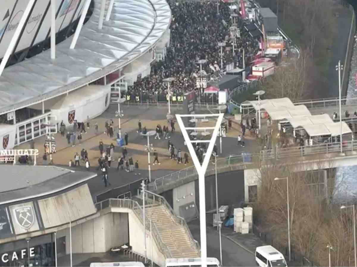 WATCH: West Ham fans leave the London Stadium at halftime after getting humiliated by Arsenal