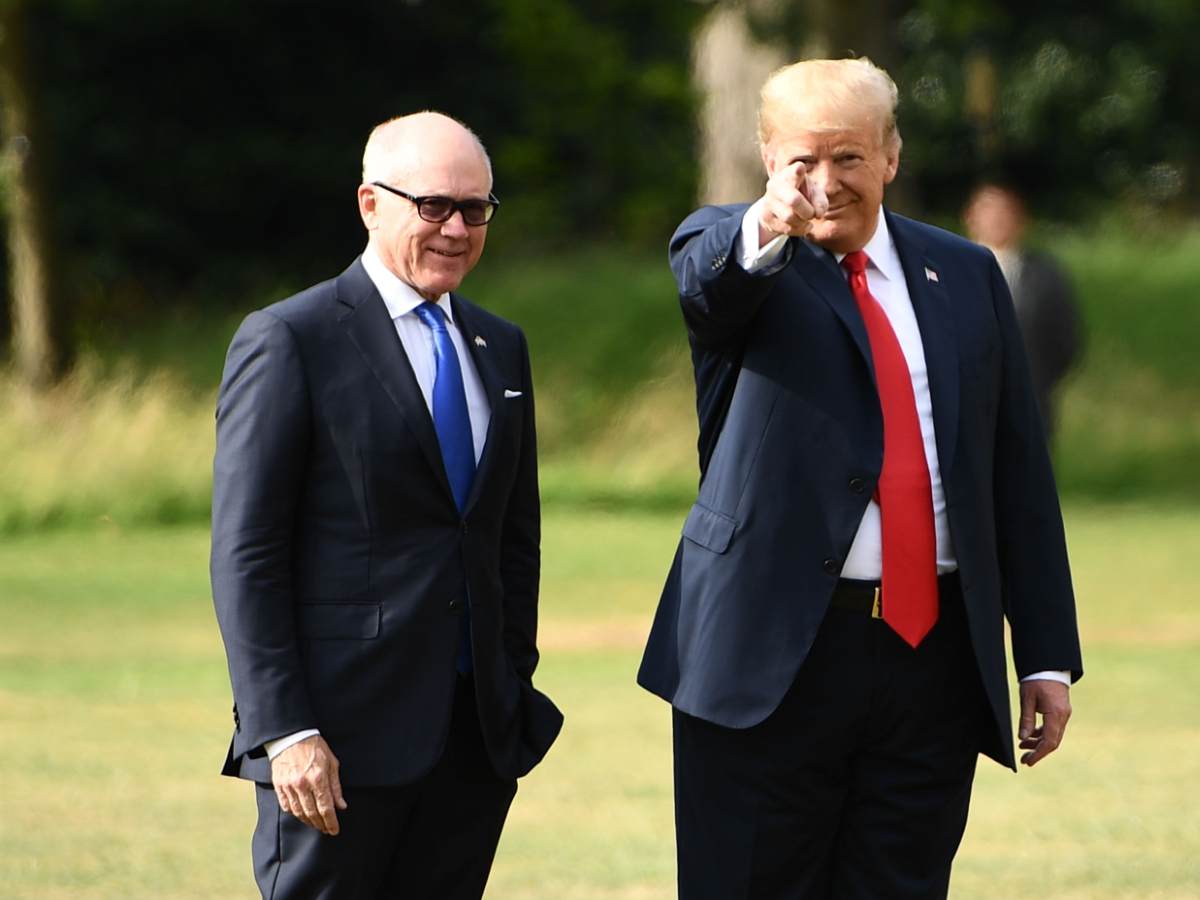 Woody Johnson with Donald Trump, UK