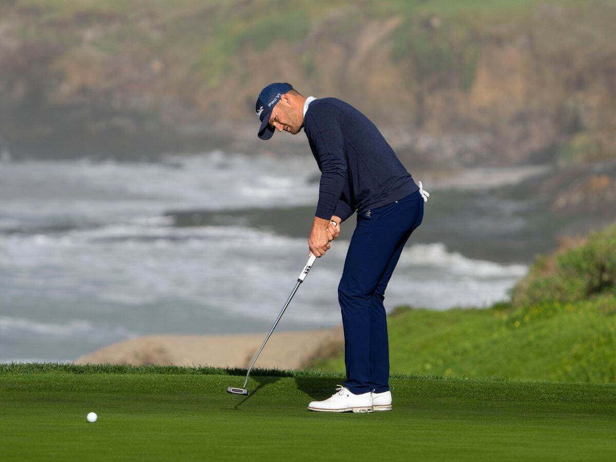 “This is f***ed” – Fans slam PGA Tour for crowning Wyndham Clark as 54-hole weather-induced Pebble Beach Pro-Am winner