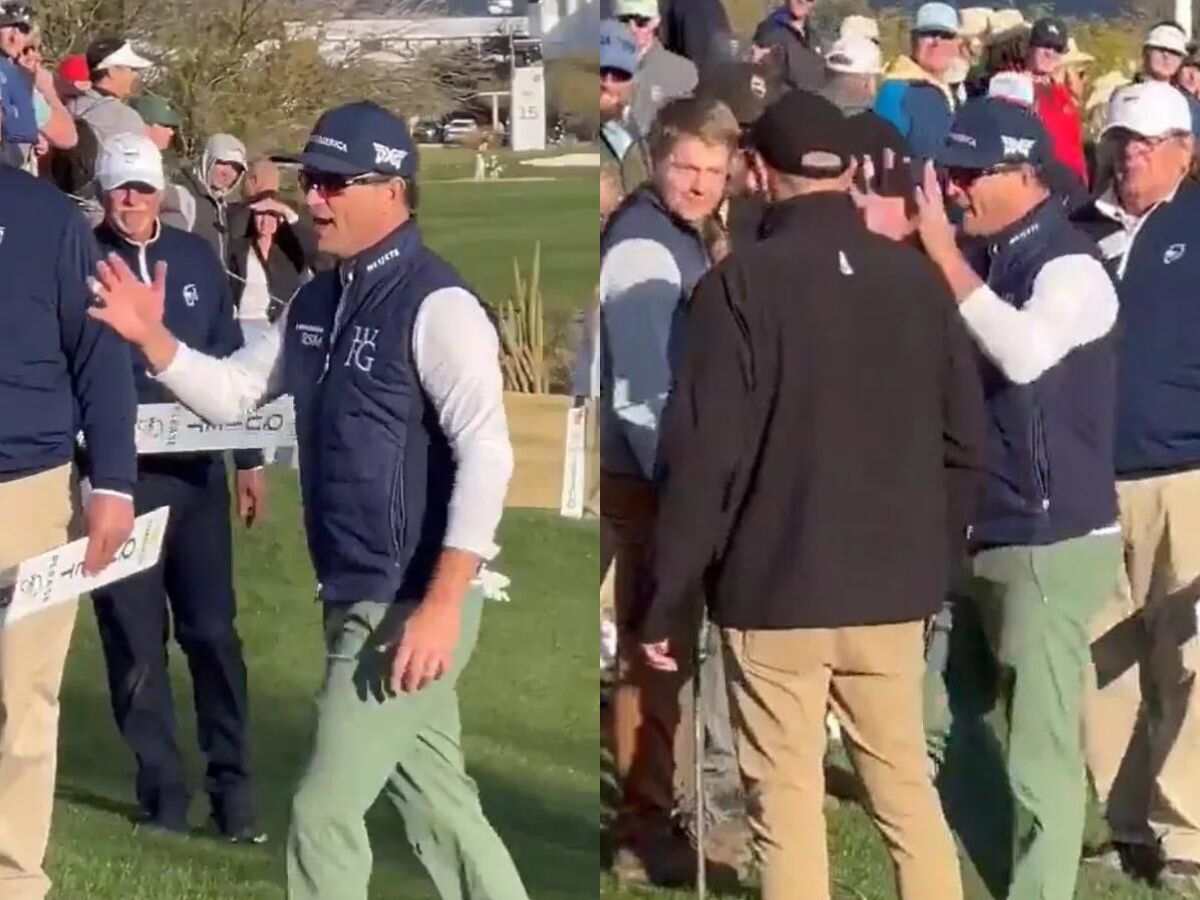 WATCH: “Just grow up!” Zach Johnson addresses disruptive fans following huge fight between supporters at WM Phoenix Open