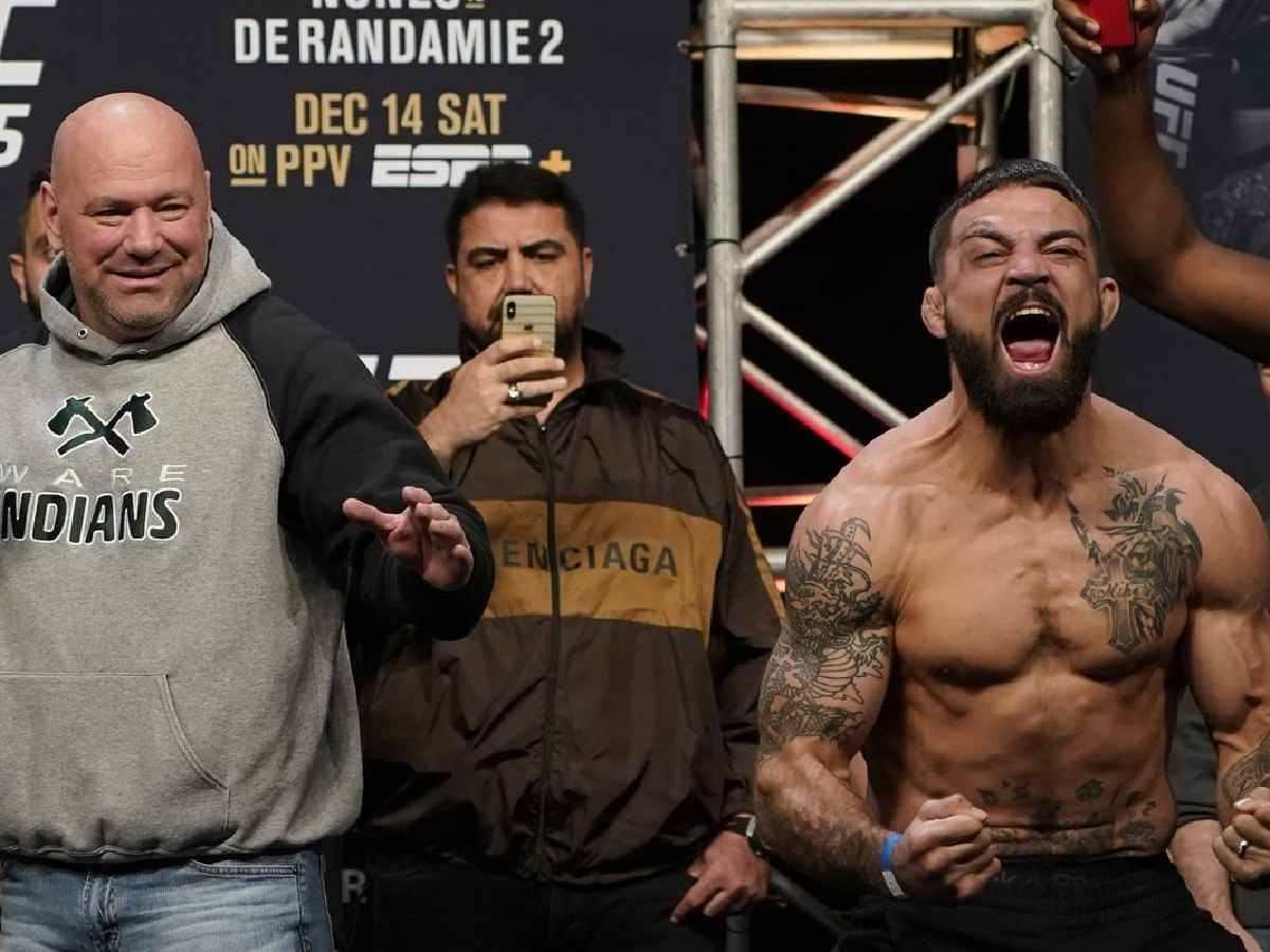 Dana White reacted to Mike Perry's punching incident