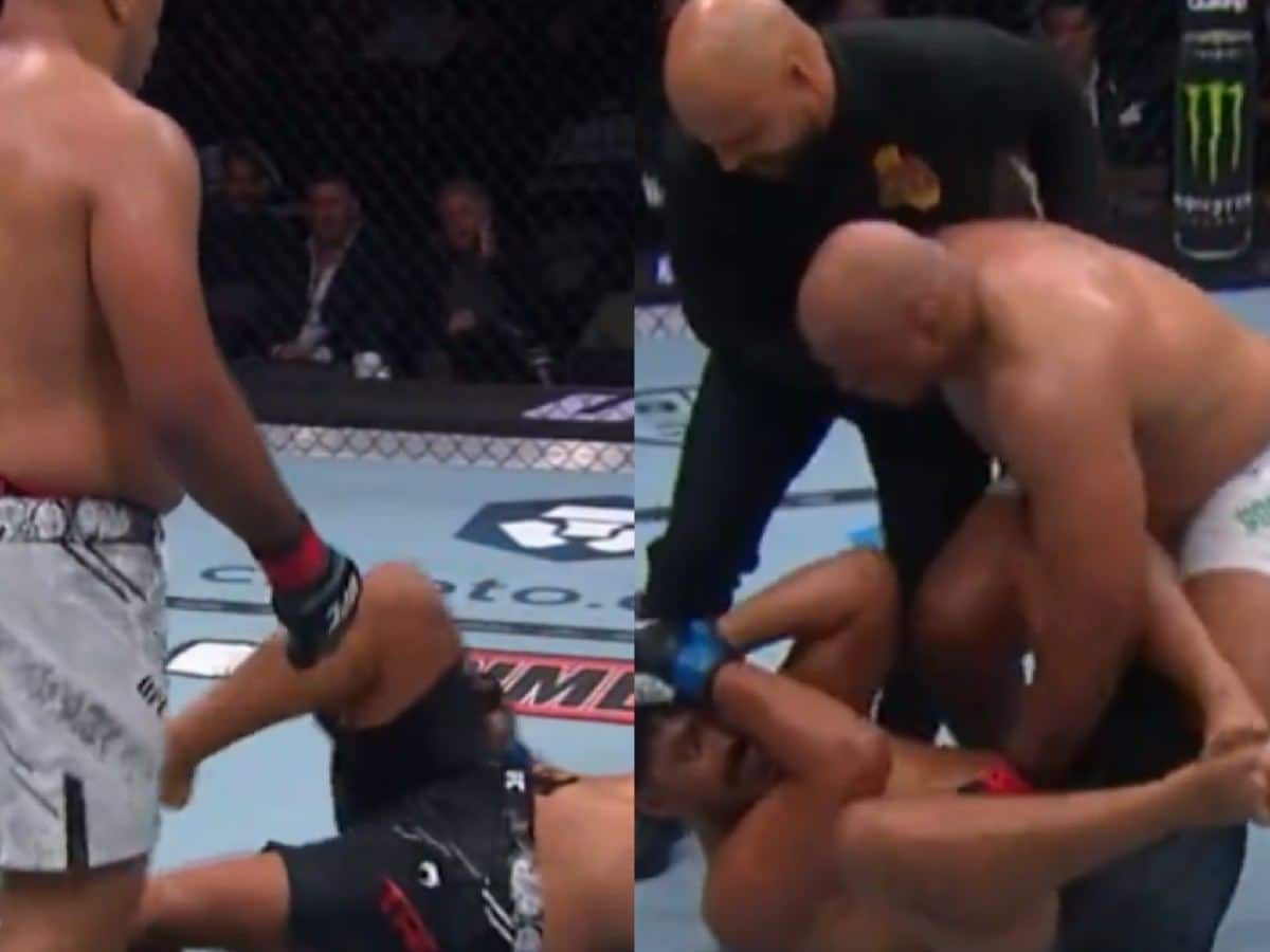 Fight fans react to Marcos Rogerio de Lima's leg kick TKO of Junior Tafa