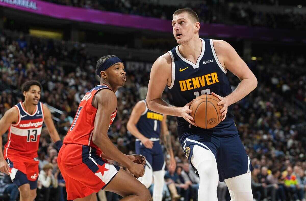 Nikola Jokic against the Washington Wizards (Via San Diego Union-Tribune)