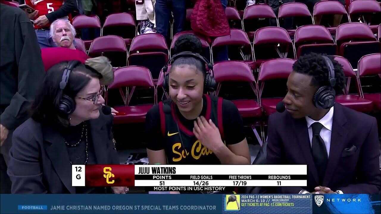 “She humbled lady’s a** quick” – Juju Watkins shuts down commentator’s disrespect for Caitlin Clark after 51-point night