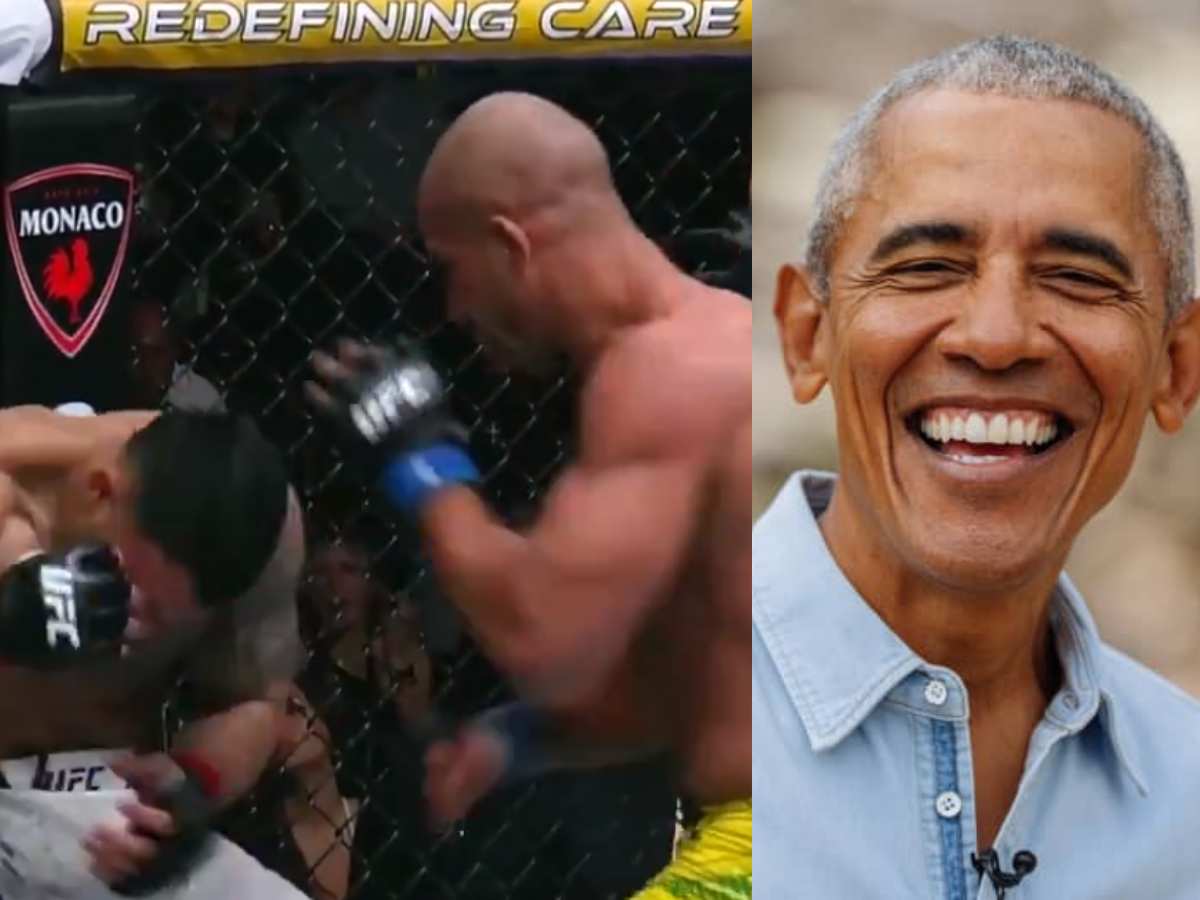 WATCH: Barack Obama lookalike fighter becomes ‘Robocop’ instantly in round 3 to earn knockout victory