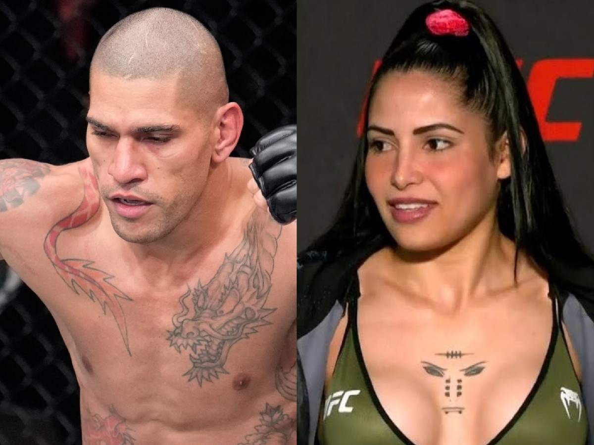 Fight fans reacted to Alex Pereira and Polyana Viana wrestling