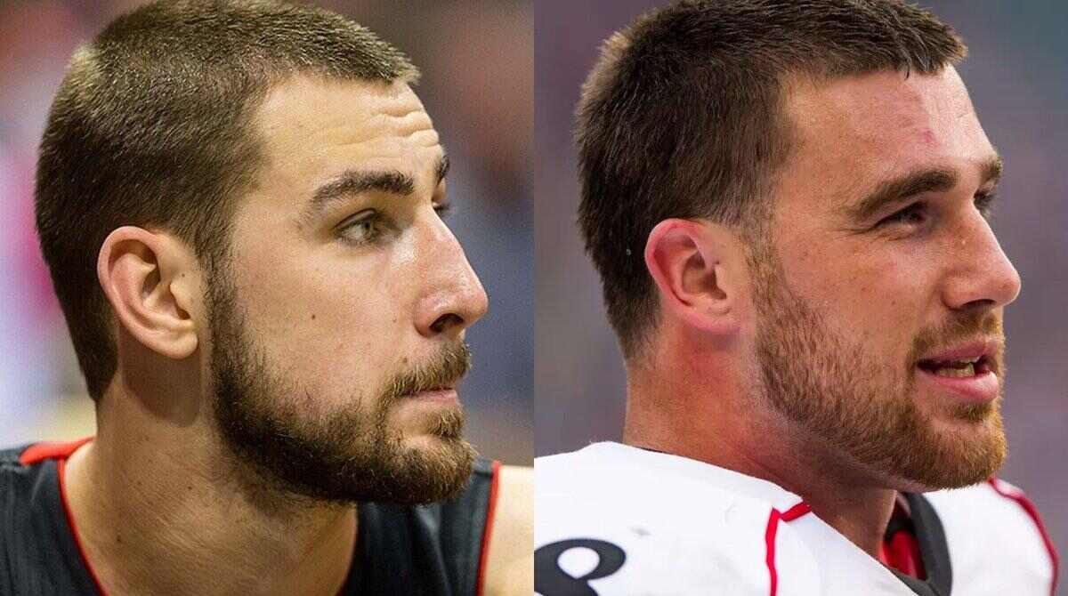 WATCH: Travis Kelce look-alike NBA star Jonas Valanciunas HILARIOUSLY celebrates Chiefs Super Bowl win