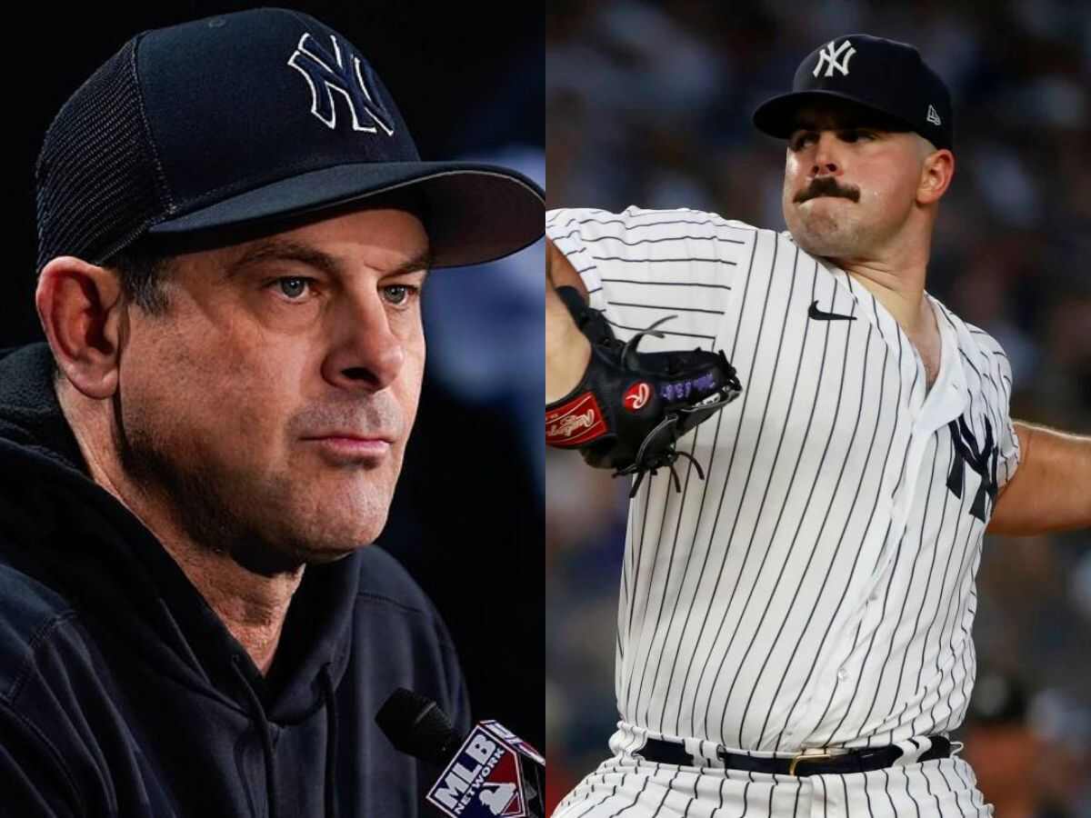 Aaron Boone and Carlos Rodon