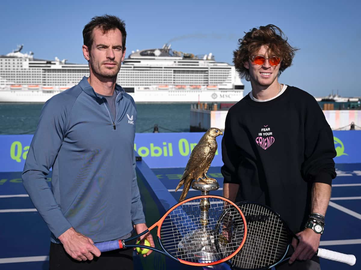 Andy Murray and Andrey Rublev