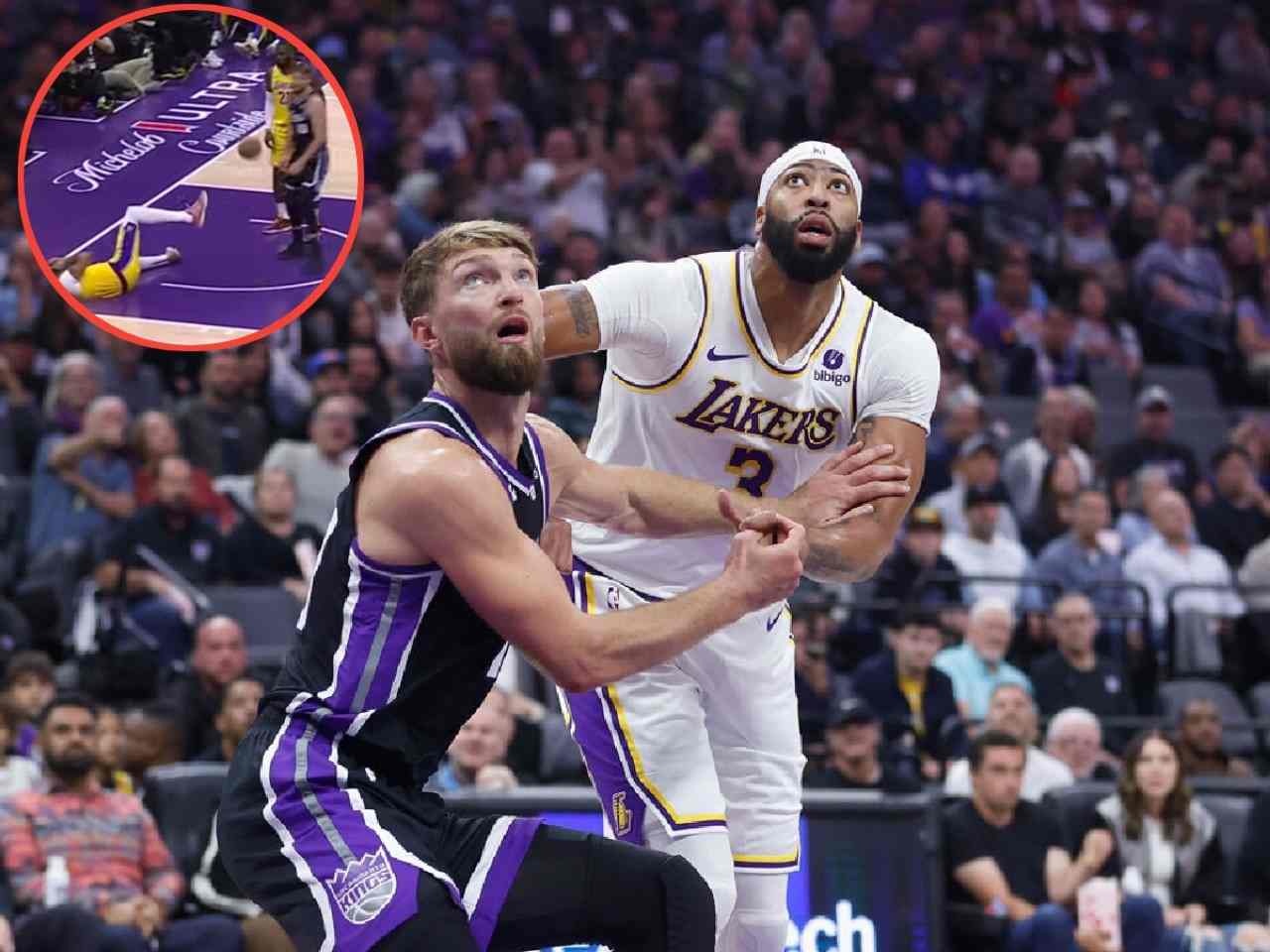 WATCH: Anthony Davis gets BULLIED by Domantas Sabonis as European Center goes 10-0 against Lakers star