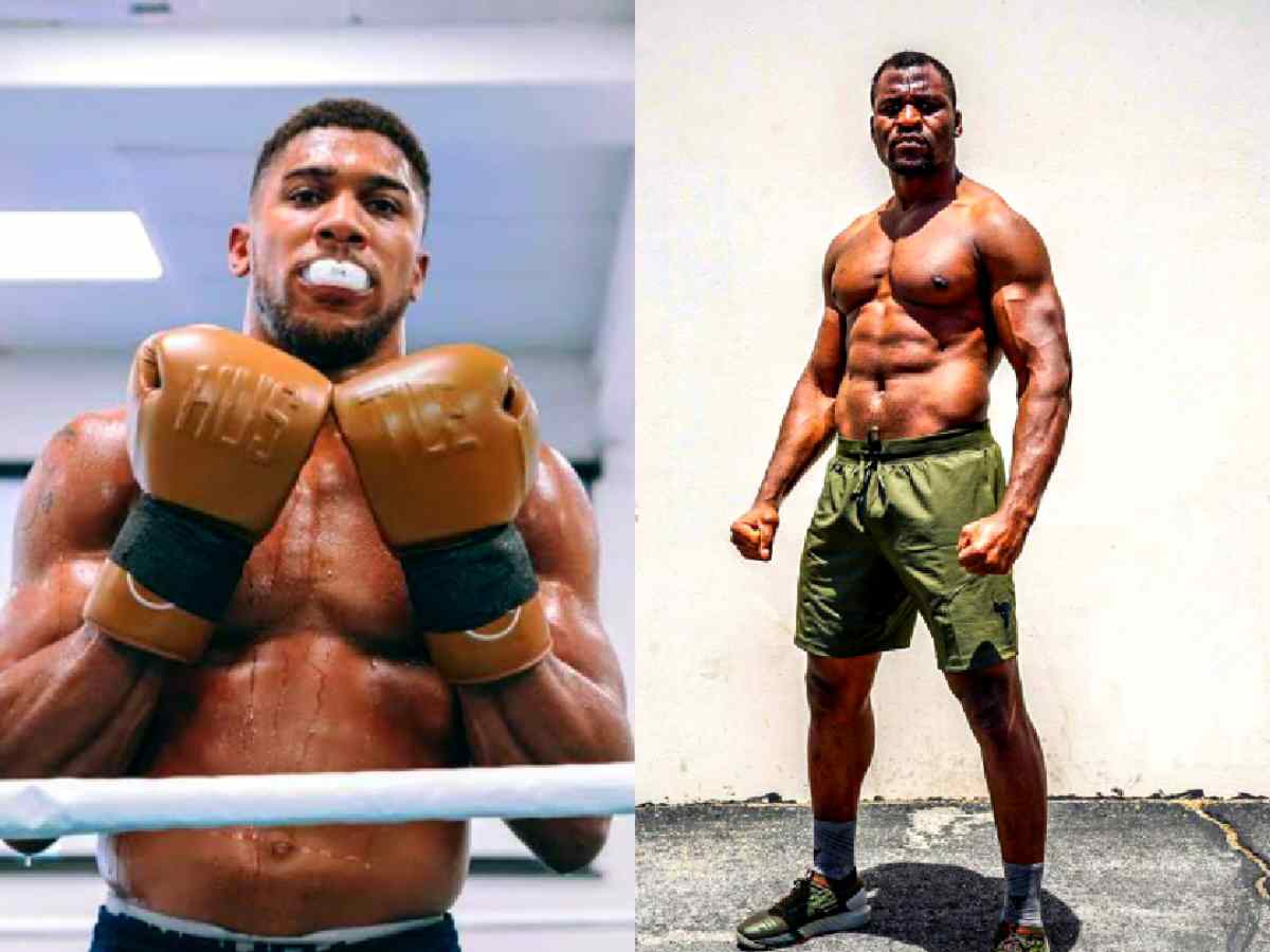 Francis Ngannou pokes fun at Anthony Joshua