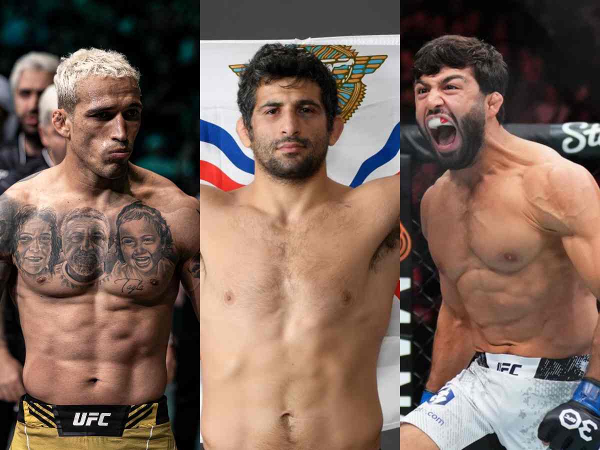 Charles Oliveira[L] - Beneil Dariush[C] - Arman Tsarukyan [R]