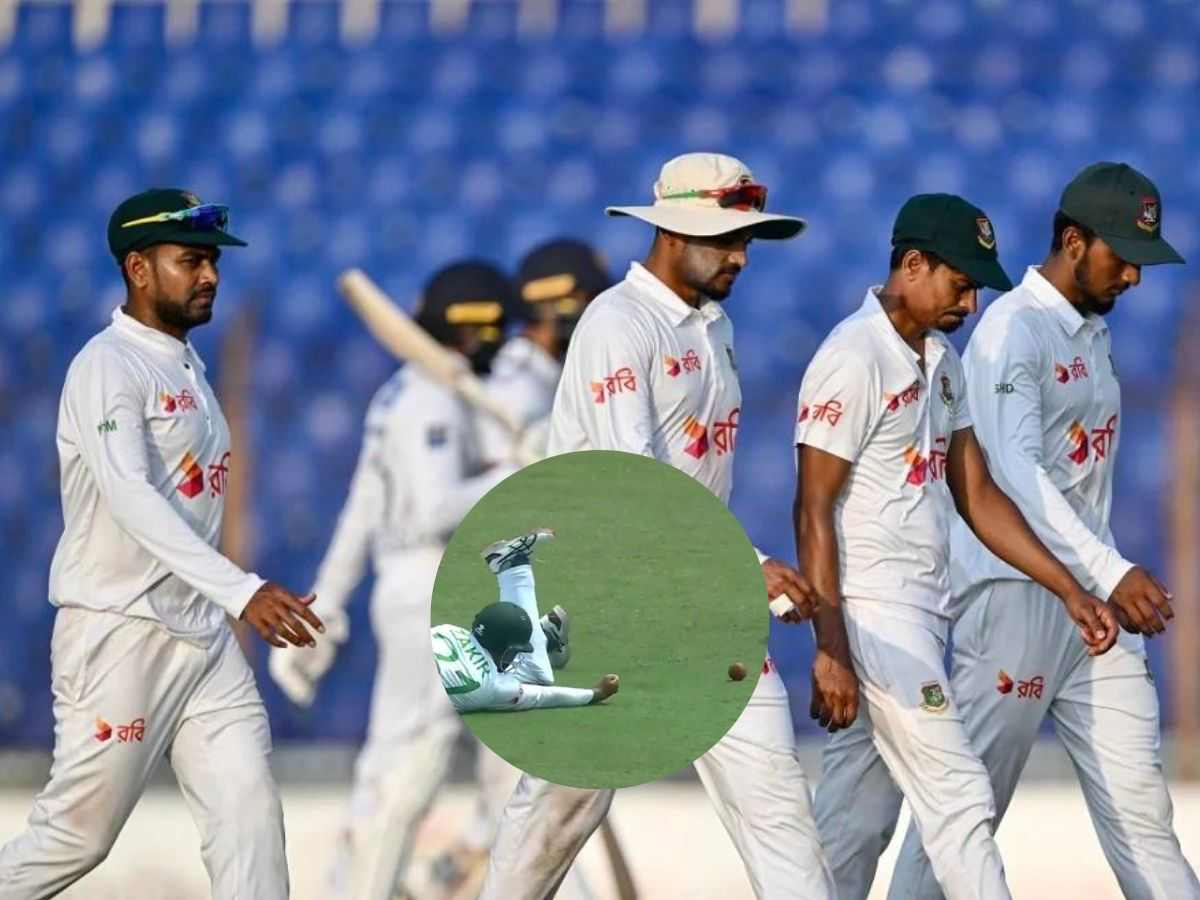 WATCH: Comedy of Errors! Video of 3 Bangladeshi slip fielders dropping a catch against arch-rivals Sri Lanka goes viral