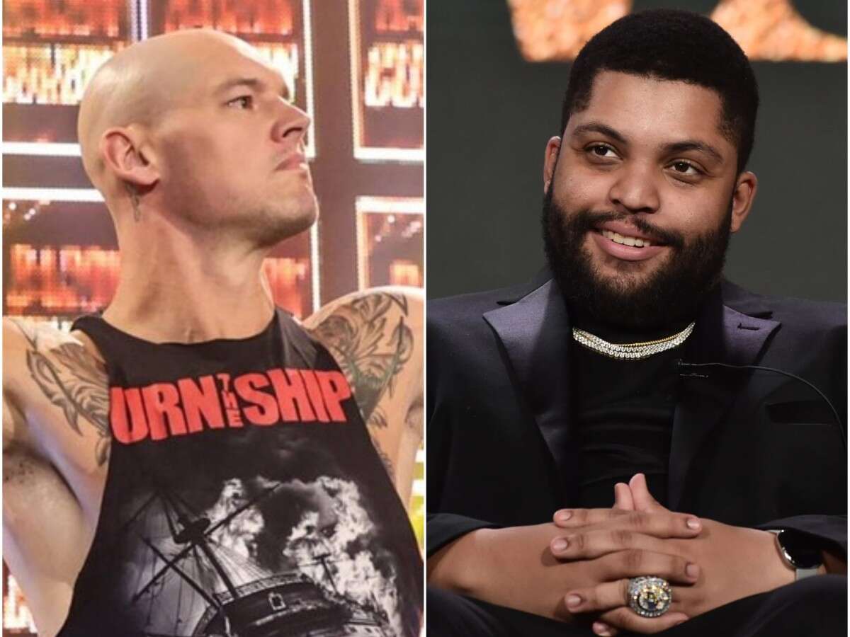 Baron Corbin and O'Shea Jackson Jr.