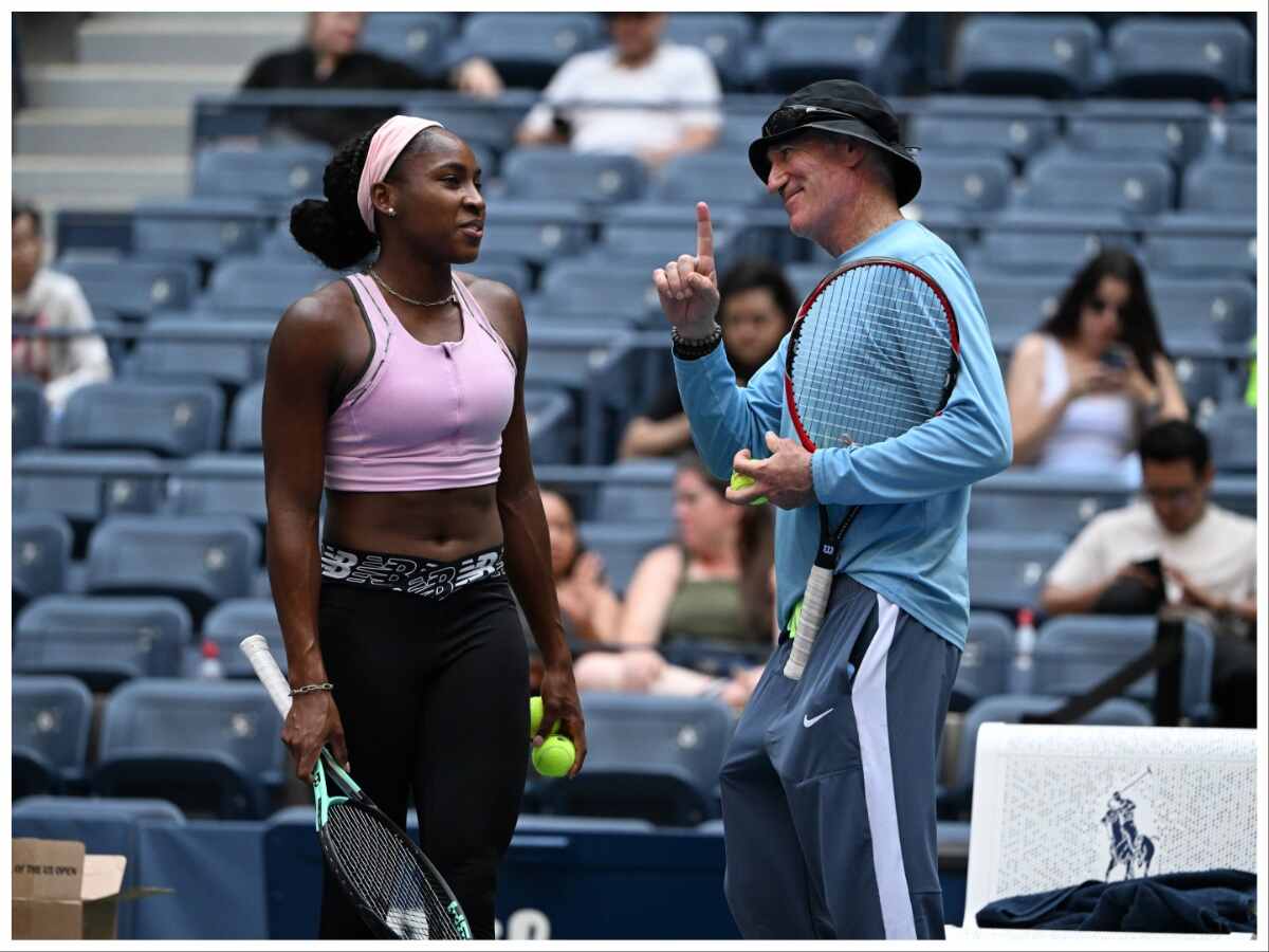 Brad Gilbert and Coco Gauff