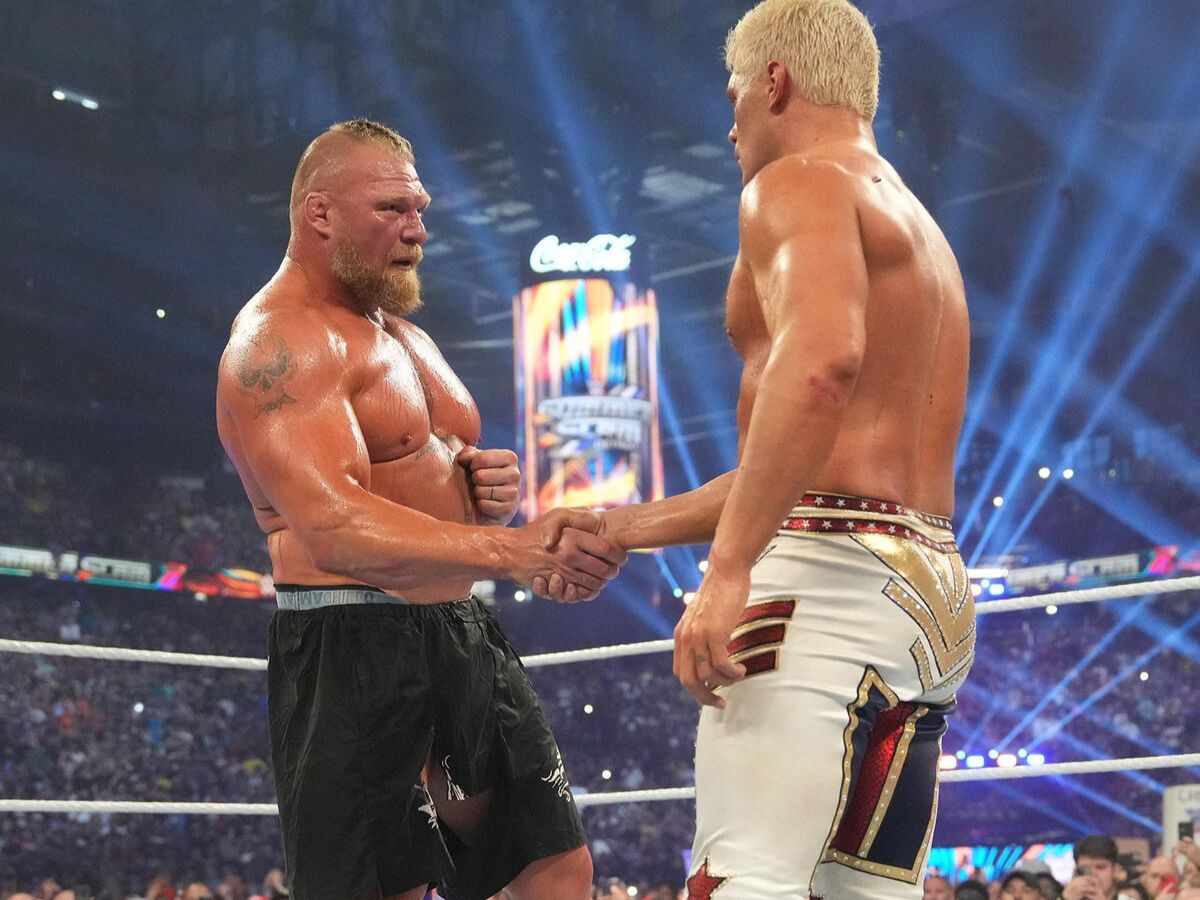 Brock Lesnar and Cody Rhodes