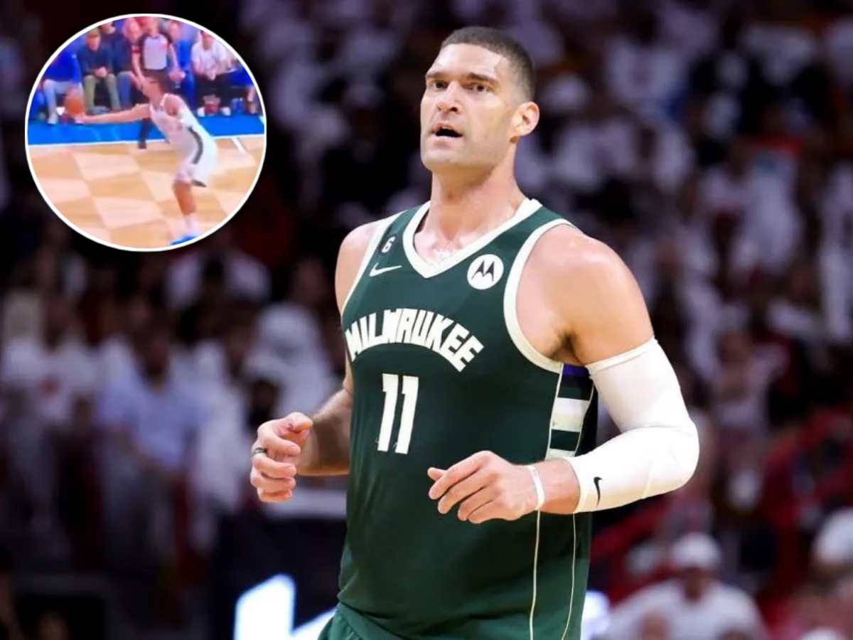 WATCH: “Is this dude high?” – Bucks star Brook Lopez’s BIZARRE moment against Hornets has fans puzzled 