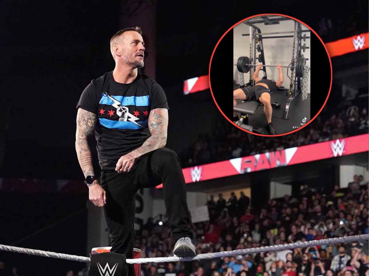 WATCH: Former WWE Champion shows off insane strength in bench press as he mocks CM Punk for lifting baby weights ahead of his Raw return