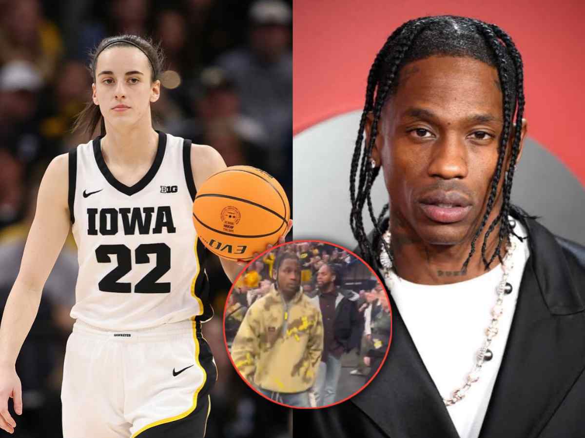 WATCH: “You’re a culture shifter when celebrities roll into Iowa” – $80 million worth Travis Scott going wild with crowd as Caitlin Clark makes NCAA history goes viral