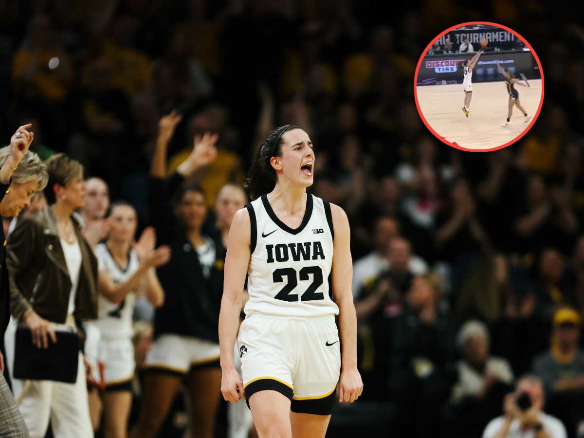 WATCH: “She’s changing women’s sports” – Caitlin Clark’s EFFORTLESS three-pointer from logo has fans mesmerized